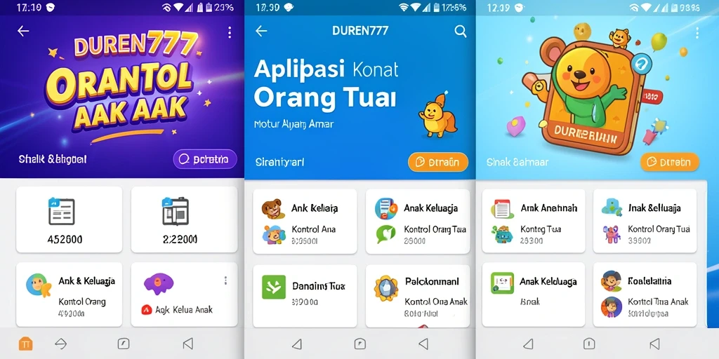 Antarmuka DUREN777 yang intuitif untuk kontrol orang tua.