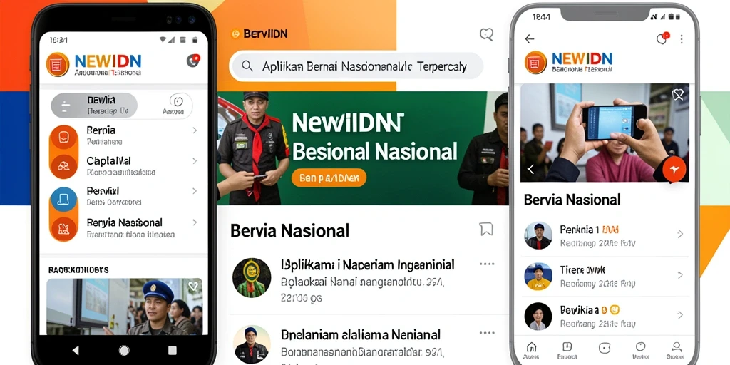 Tampilan antarmuka pengguna NEWIDN yang modern dan informatif.