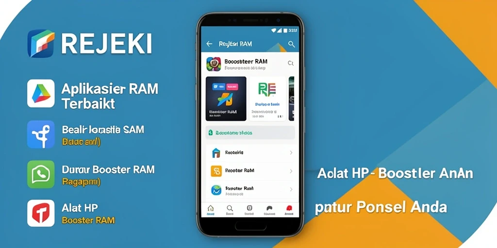 Screenshot REJEKI menampilkan antarmuka pembersihan RAM yang efisien.