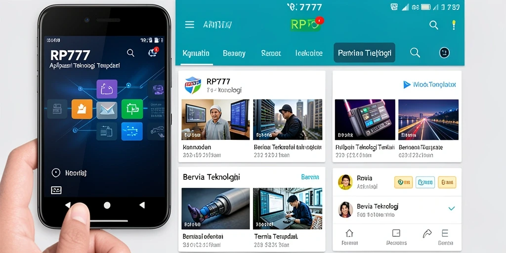 Antarmuka modern dan fungsi interaktif dari aplikasi RP777.